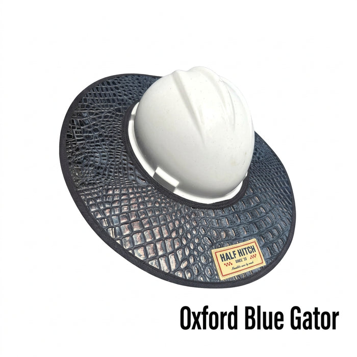 Half Hitch Embossed Leather Hard Hat Sun Shades
