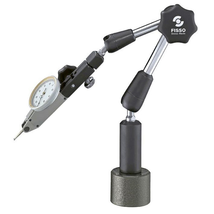 Fisso Classic 2200-20 F + S + TM 8mm Articulated Indicator Holder Arm With Column & Pot Magnet
