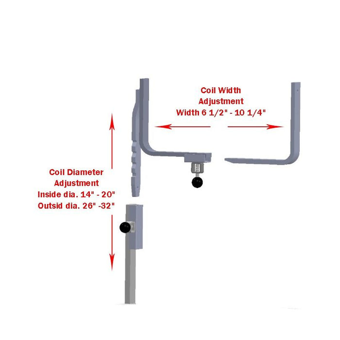 Aircraft Dynamics 1/2" RoboReel HDPE Gas Distribution Pipe Dispenser Reel