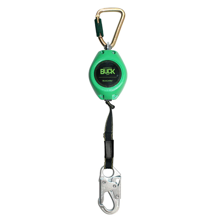 9’ Kevlar BuckLimiter Yoyo Fall Limiter with Steel Locking Snaphook and Triple Action Carabiner