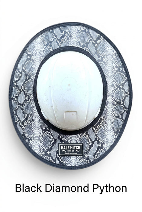 Half Hitch Embossed Leather Hard Hat Sun Shades