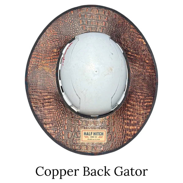 Half Hitch Embossed Leather Hard Hat Sun Shades