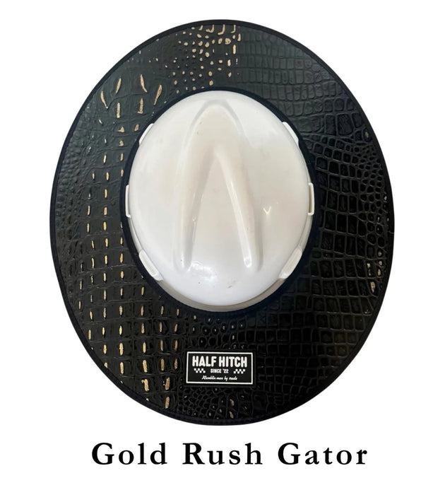 Half Hitch Embossed Leather Hard Hat Sun Shades