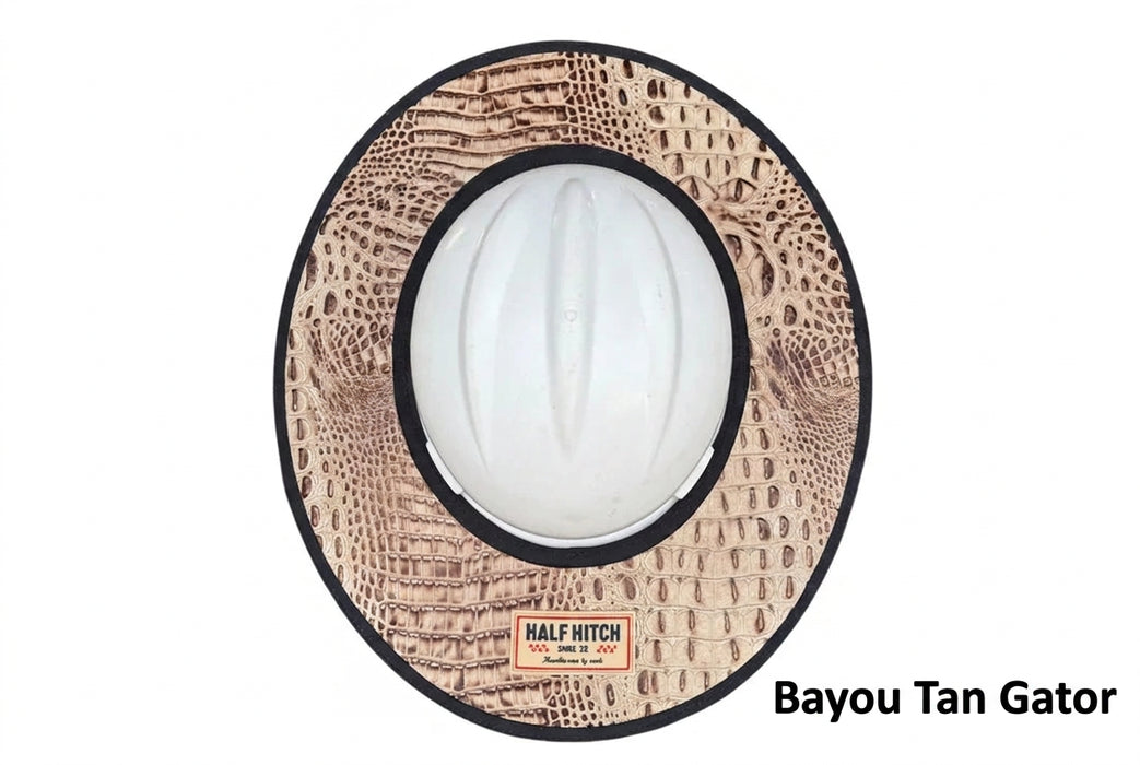 Half Hitch Embossed Leather Hard Hat Sun Shades