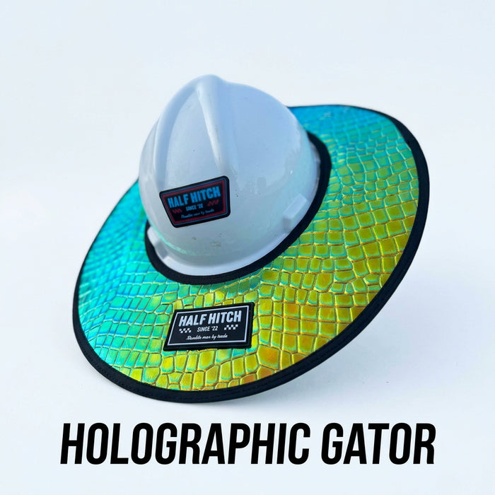 Half Hitch Embossed Leather Hard Hat Sun Shades