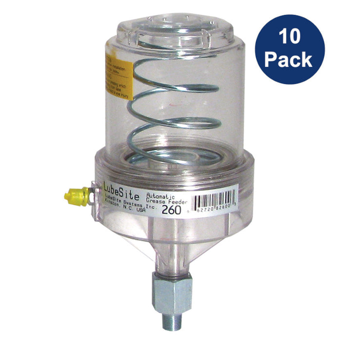 Bijur Delimon LubeSite 260 Auto Greaser (6 oz, Polycarbonate Base)