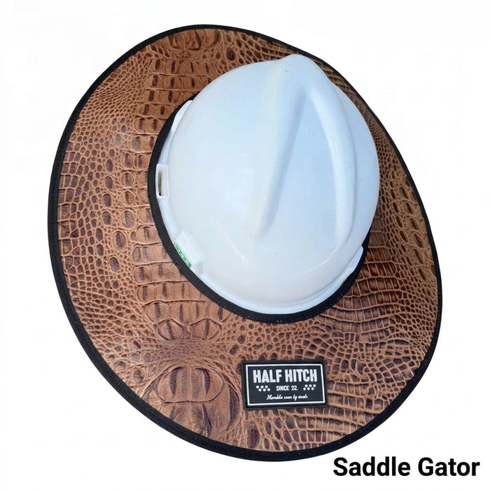 Half Hitch Embossed Leather Hard Hat Sun Shades