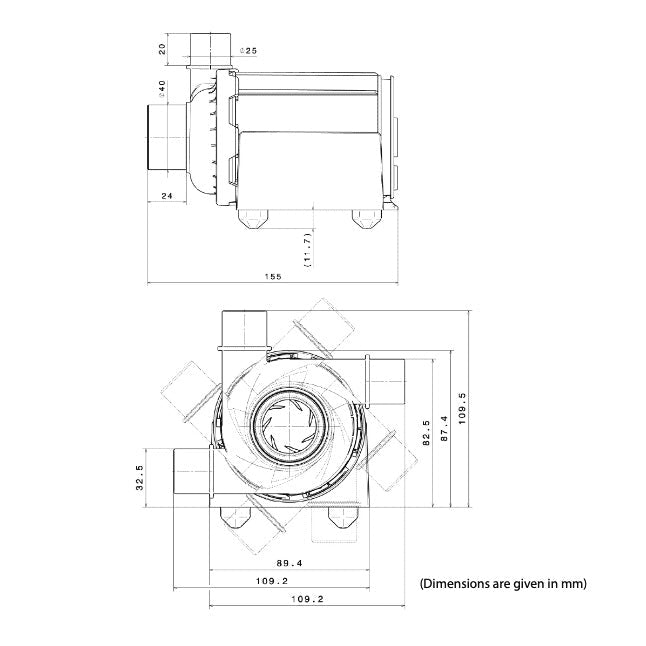 Abyzz A120 IPU DC Water Pump (2,370 gph) - Shopena Supply