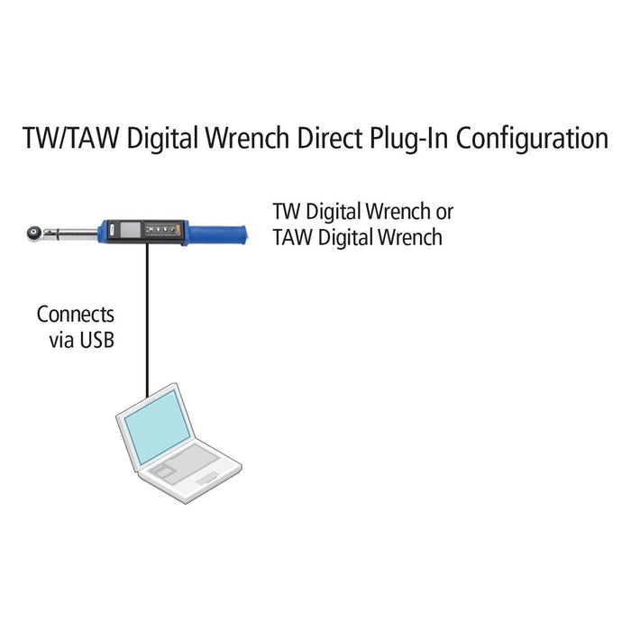 ASG TAW2000 1" Square Fixed Ratchet 147.6 - 1476 lbs Adjustable Digital Torque Angle Wrench - Shopena Supply