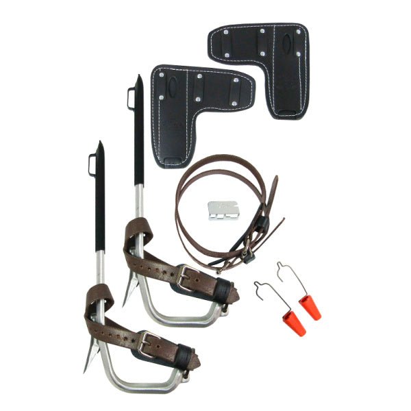 Bashlin Aluminum Climbers W Regular Pole Gaffs (1 5/8") - Shopena Supply