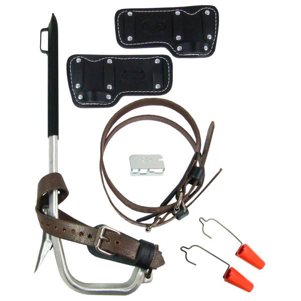 Bashlin Aluminum Climbers W Regular Pole Gaffs (1 5/8") - Shopena Supply