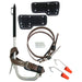 Bashlin Aluminum Climbers W Regular Pole Gaffs (1 5/8") - Shopena Supply