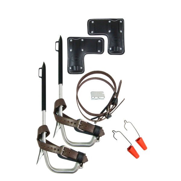 Bashlin Aluminum Climbers W Regular Pole Gaffs (1 5/8") - Shopena Supply