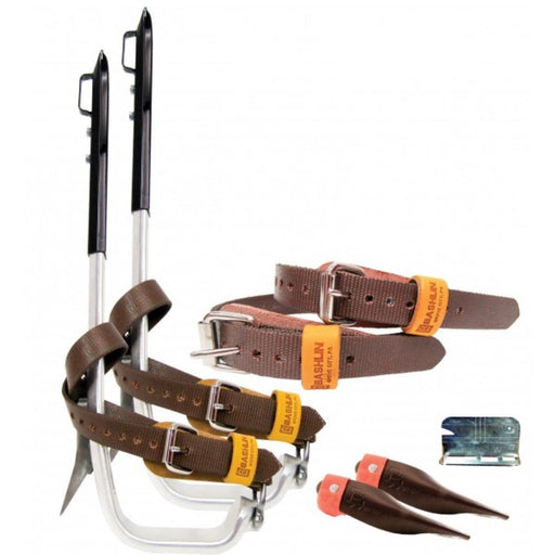 Bashlin Aluminum Climbers W Regular Pole Gaffs (1 5/8") - Shopena Supply