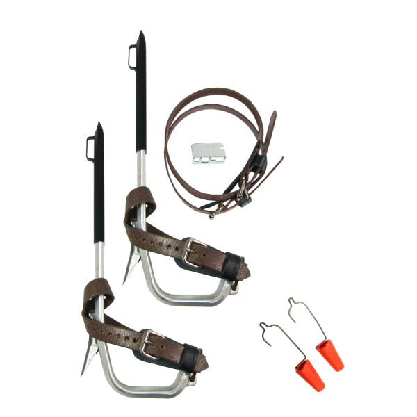 Bashlin Aluminum Climbers W Regular Pole Gaffs (1 5/8") - Shopena Supply