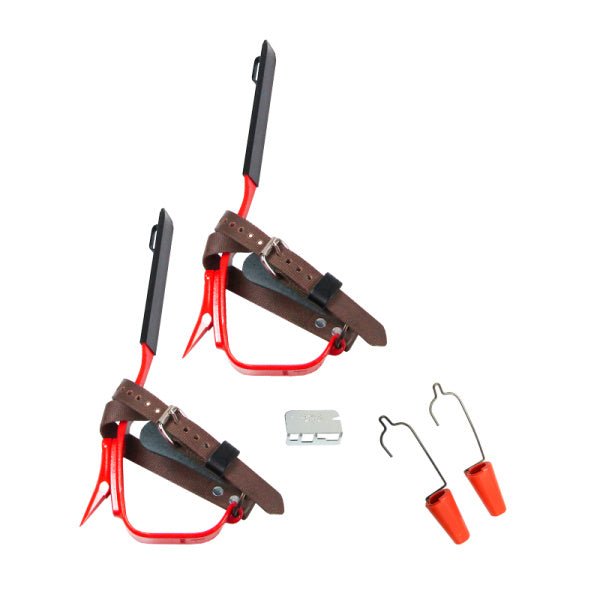 Bashlin Twisted Shank Steel Climbers W Regular Pole Gaffs (1 5/8") - Shopena Supply