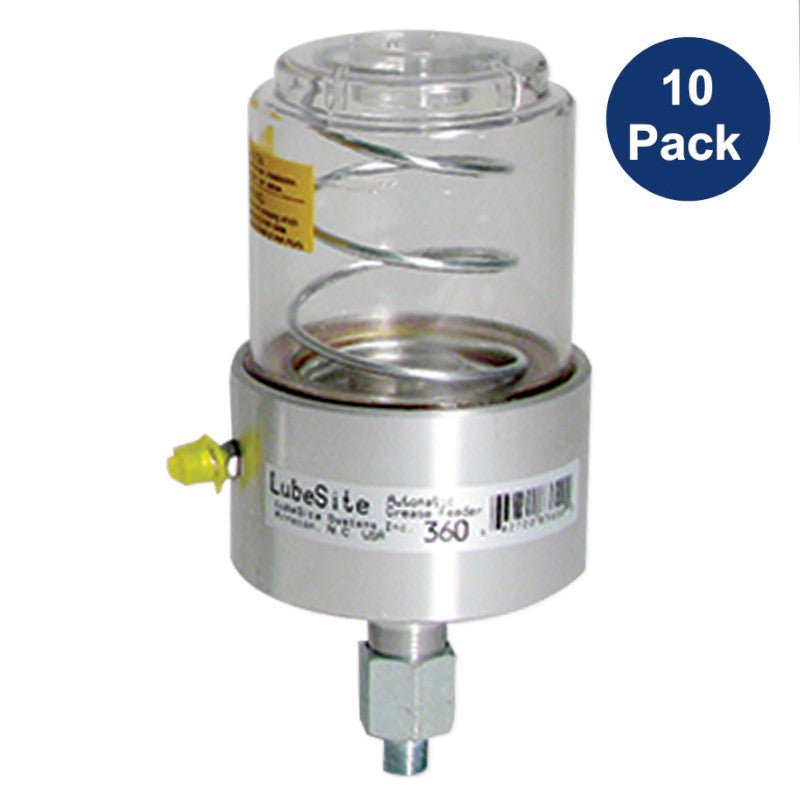 Bijur Delimon LubeSite 360 Auto Greaser (6 oz, Metal Base) — Shopena Supply