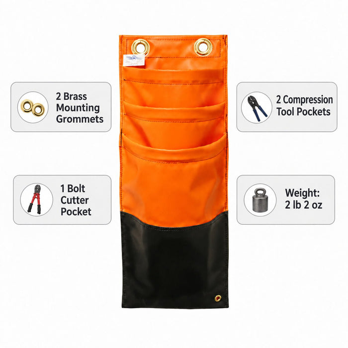 Estex 2650-3P Lineman Tool Apron (Three Pockets) - Shopena Supply