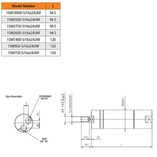 Fiam MM25R/2E 20.9NM/210RPM Smooth Air Motor Output Shaft - Shopena Supply