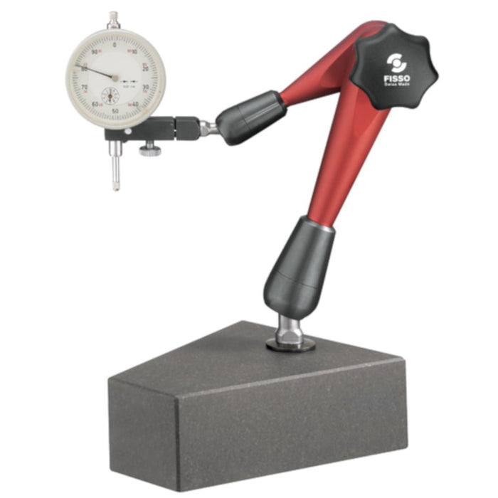 Fisso Strato M - 28 F + G 3/8" Articulated Indicator Gauge Holder Arm & Granite Base - Shopena Supply