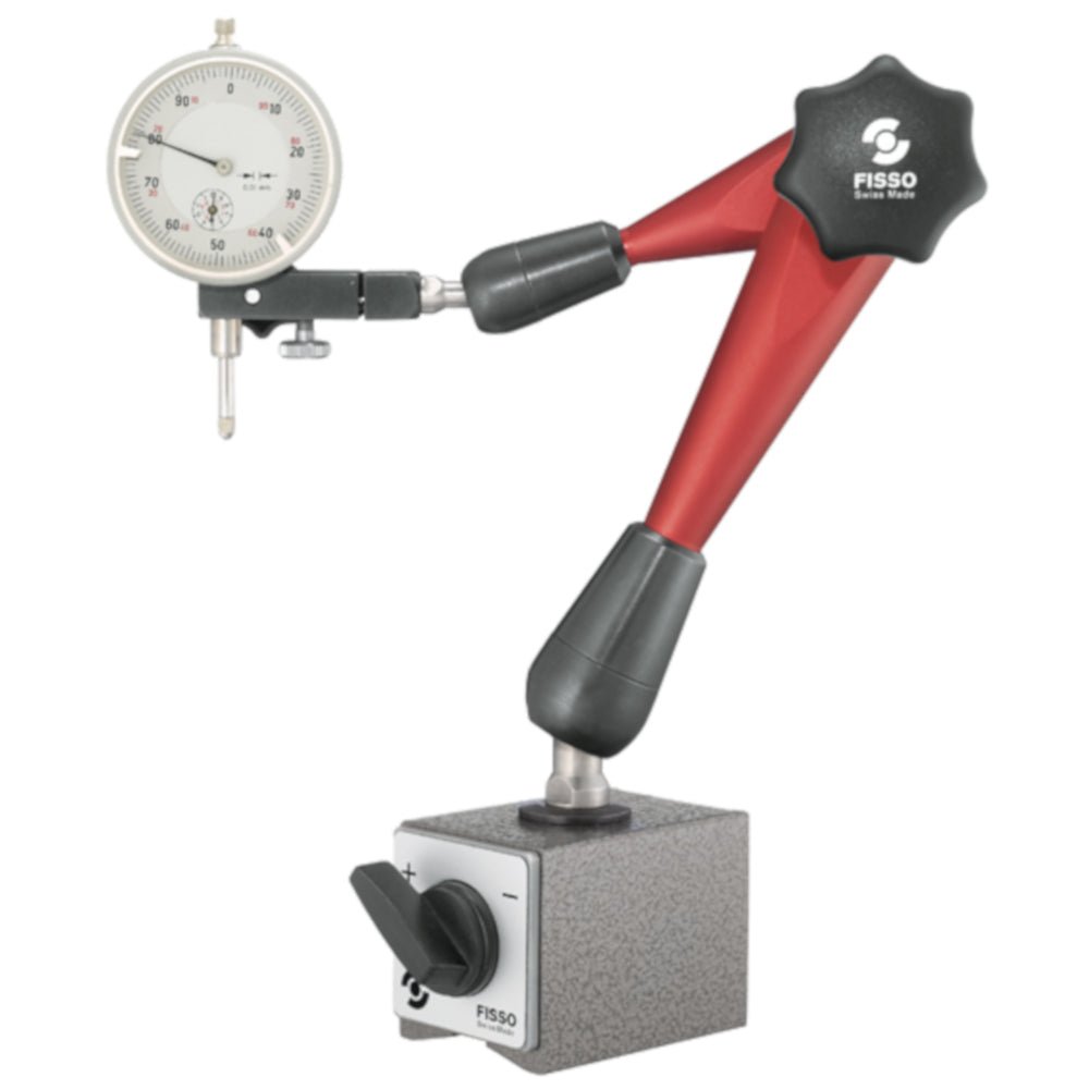 Fisso Strato M - 28 F + M 3/8" Articulated Indicator Gauge Holder Arm & Switch Magnet - Shopena Supply