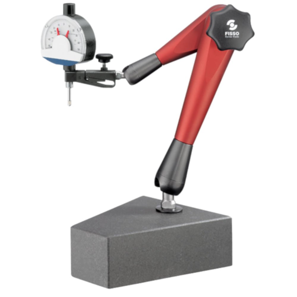 Fisso Strato U - Line A - 33 P + G 3/8" Articulated Indicator Gauge Holder Arm & Granite Base - Shopena Supply