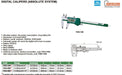 Insize 0 - 12" 0 - 300mm Absolute System Digital Electronic Caliper - Shopena Supply