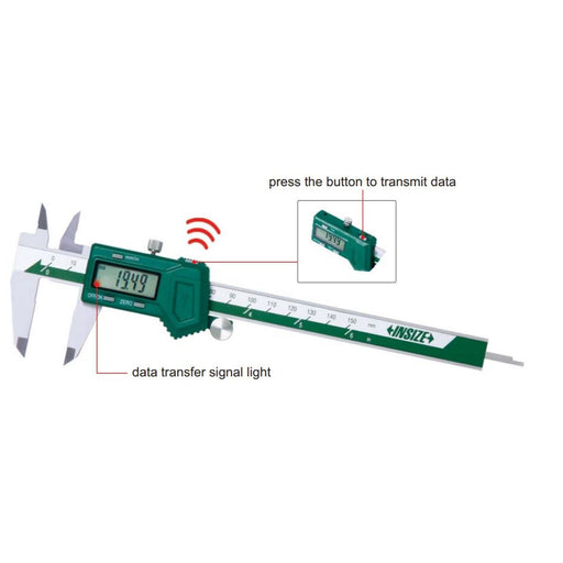 Insize 0 - 12" 0 - 300mm Wireless Digital Electronic Caliper - Shopena Supply