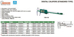 Insize 0 - 6" 0 - 150mm Digital Electronic Caliper With Calibration Certificate - Shopena Supply