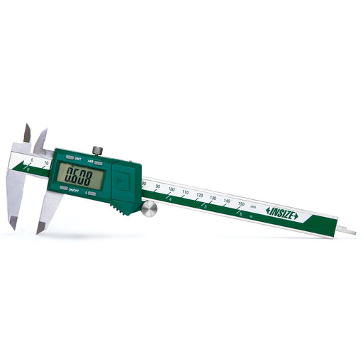 Insize 0 - 8" 0 - 200mm Fraction Reading Digital Electronic Caliper - Shopena Supply