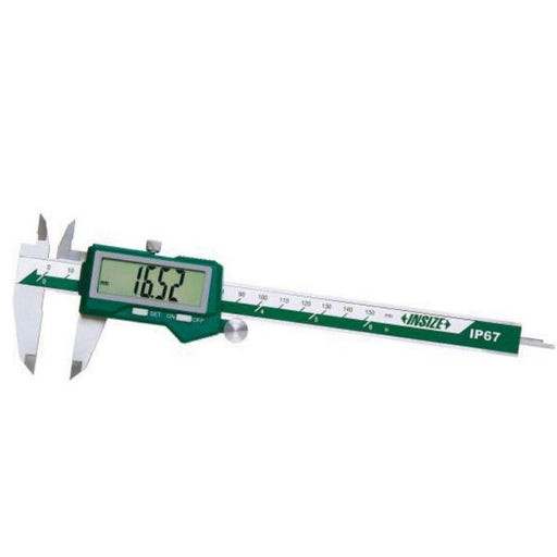 Insize 0 - 8" 0 - 200mm IP67 Waterproof Large Display Digital Electronic Caliper - Shopena Supply