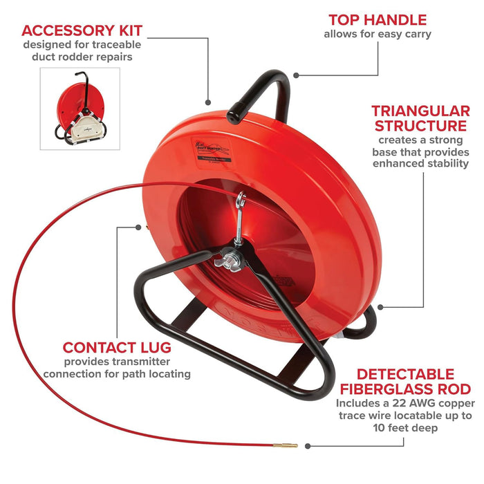 Jameson 15 - 316 - 100 Mini Duct Hunter Rodder (3/16" x 100', Traceable) - Shopena Supply