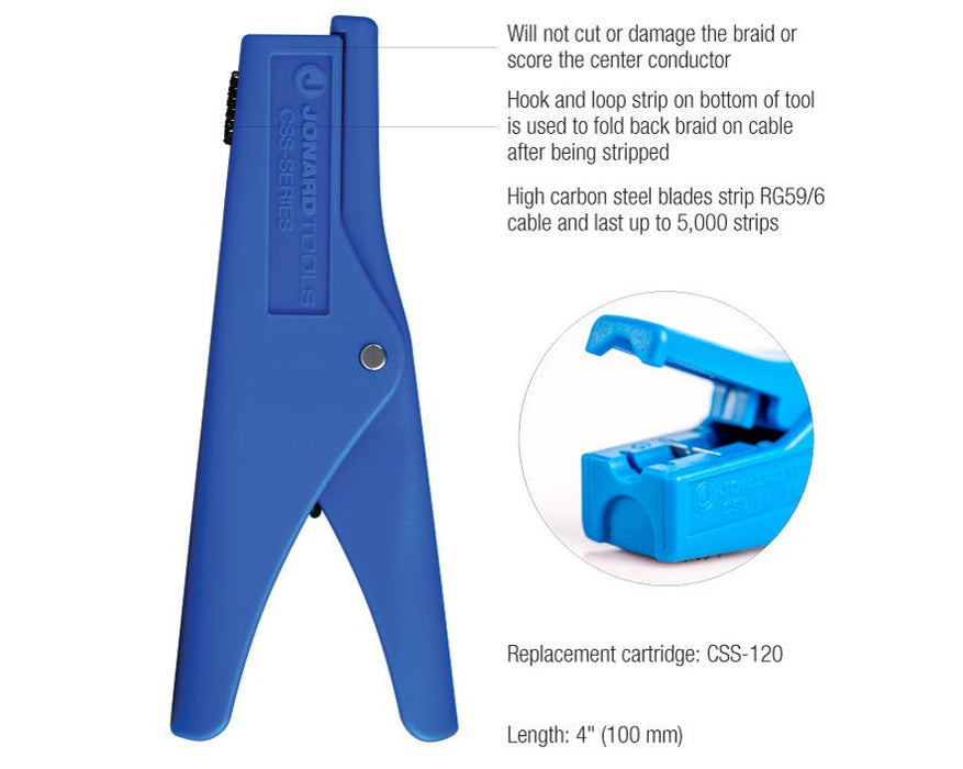 Jonard Tools CSS - 5110 Coaxial Cable Stripper (10MM/10MM) - Shopena Supply