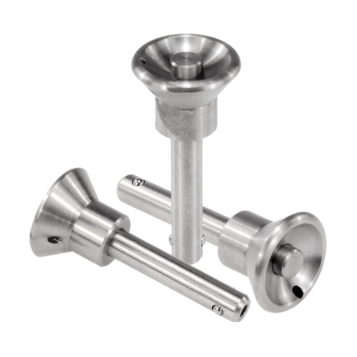 Kipp Ball Lock Pins (5mm Dia, Stainless, Mushroom) - Shopena Supply