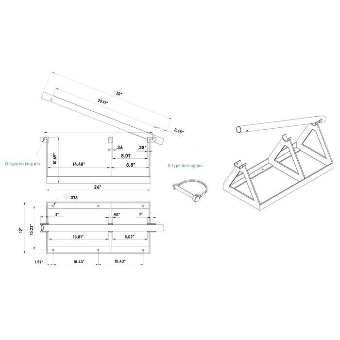 Lined Out Wire Reel Holder - Shopena Supply