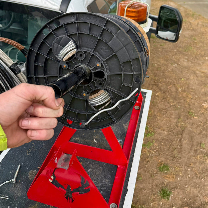Lined Out Wire Reel Holder - Shopena Supply
