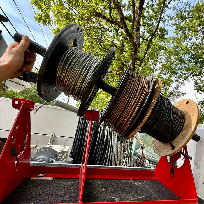 Lined Out Wire Reel Holder - Shopena Supply