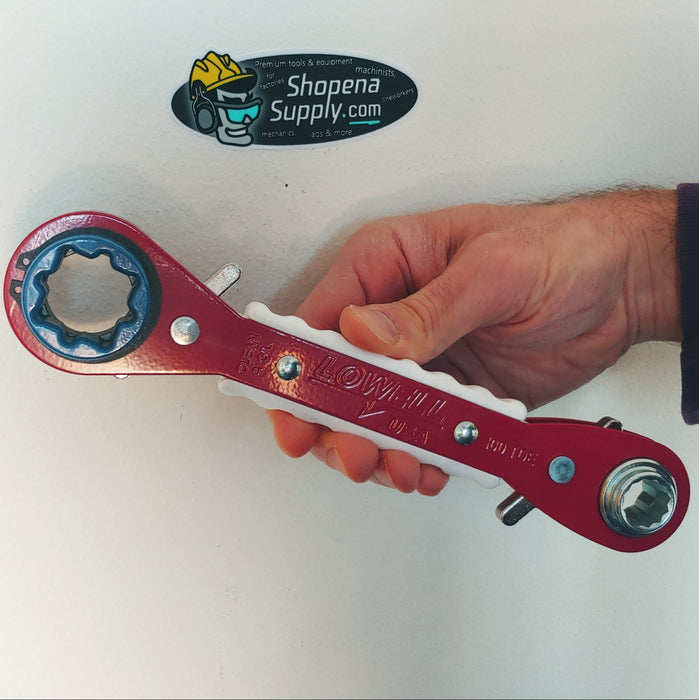 Lowell 100 RWB Dual End Lineman Wrench (9" long) - Shopena Supply