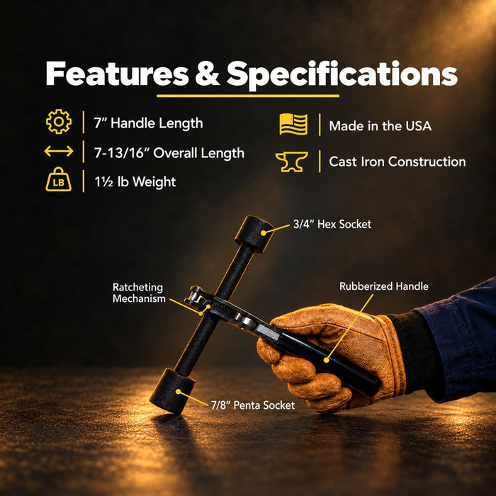 Lowell 101XRS Ratcheting Transformer Wrench - Shopena Supply