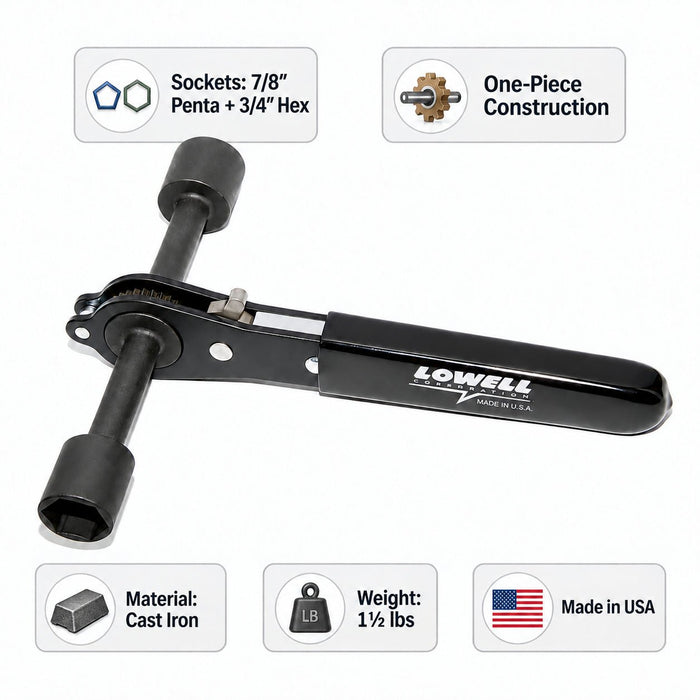 Lowell 101XRS Ratcheting Transformer Wrench - Shopena Supply
