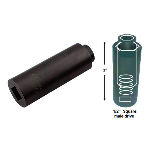 Lowell DSS Double Shot Spring Loaded Impact Socket (3/4″ and 9/16″ Hex) - Shopena Supply