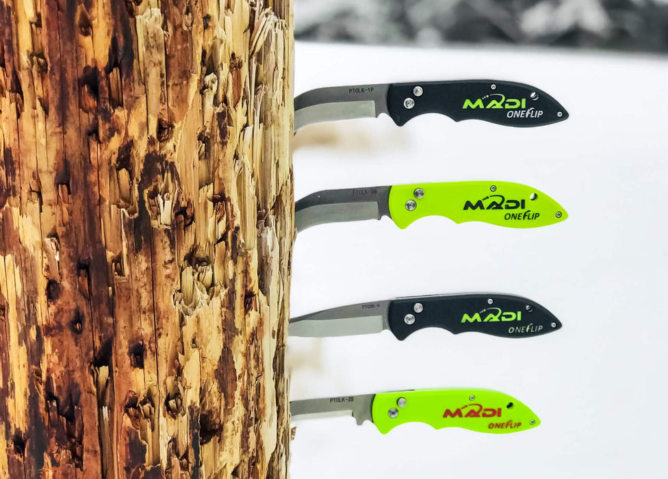 Madi One Flip Pointed Straight Lineman Knife - Shopena Supply