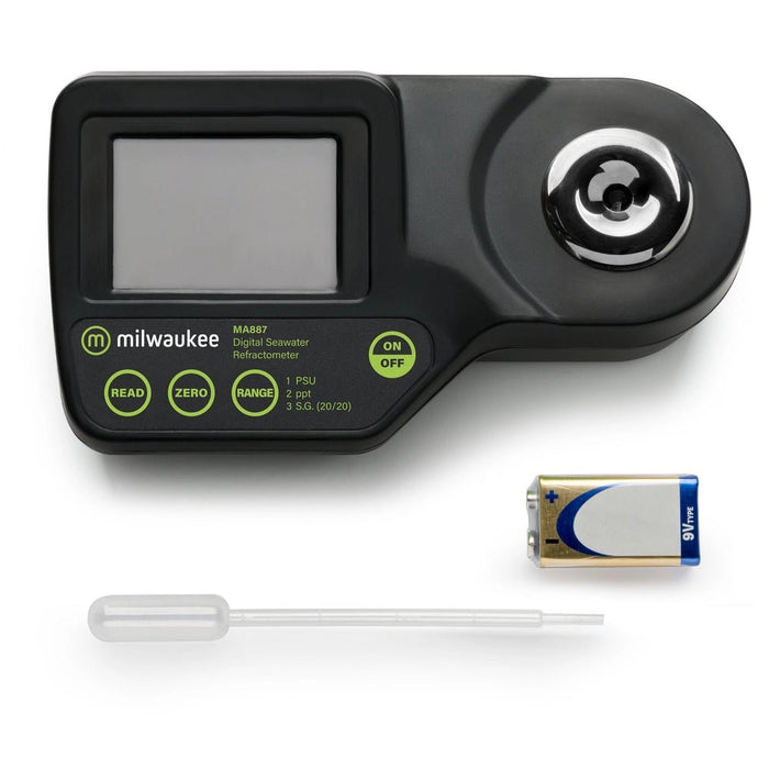 Milwaukee MA887 Digital Seawater Aquarium Refractometer - Shopena Supply