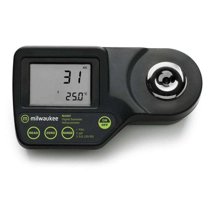 Milwaukee MA887 Digital Seawater Aquarium Refractometer - Shopena Supply