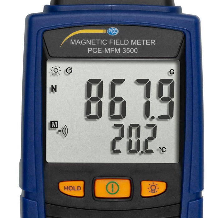 PCE 0 - 30,000G Portable AC DC EMF Detector & Magnetometer Gauss Magnetic Field Meter - Shopena Supply