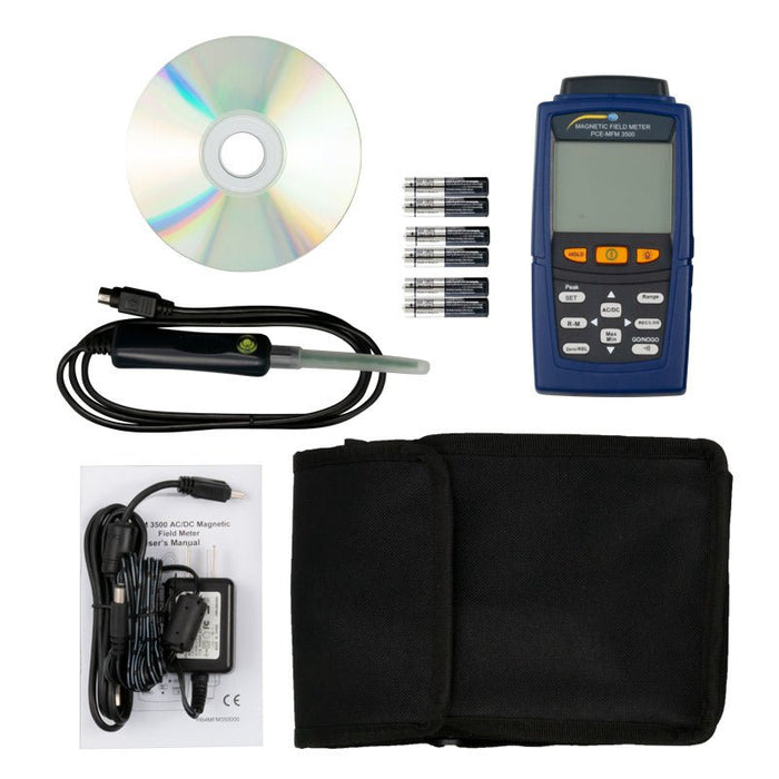 PCE 0 - 30,000G Portable AC DC EMF Detector & Magnetometer Gauss Magnetic Field Meter - Shopena Supply