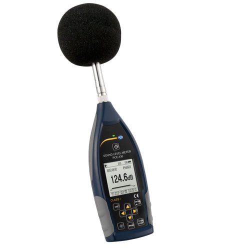 PCE 430 Class 1 Decibel Sound Meter (22 - 136dB) - Shopena Supply