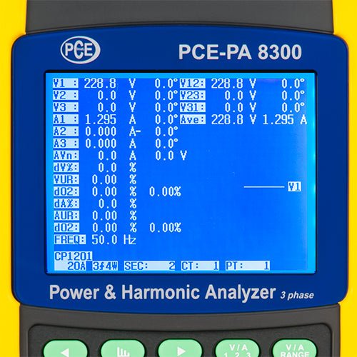 PCE PA 8300 1 Clamp Meter (With Current Clamps) - Shopena Supply