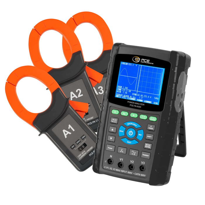 PCE PA 8300 1 Clamp Meter (With Current Clamps) - Shopena Supply