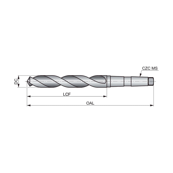 Precision Twist Drill 209 1 - 13/16"D 17 - 1/8"L HSS #5MT Jobber Drill Bit - Shopena Supply